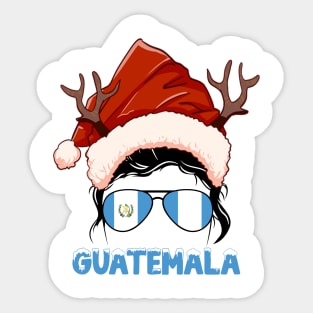 Guatemala girl, Guatemalan Christmas gift , Regalo Navidad Guatemala Sticker